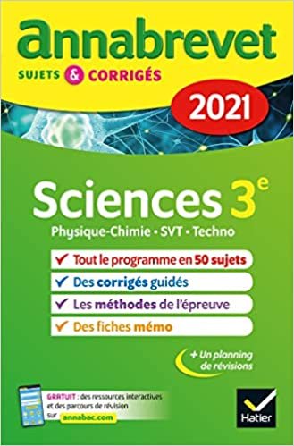 okumak Annales du brevet Annabrevet 2021 Physique-chimie, SVT, Technologie 3e: sujets, corrigés &amp; conseils de méthode