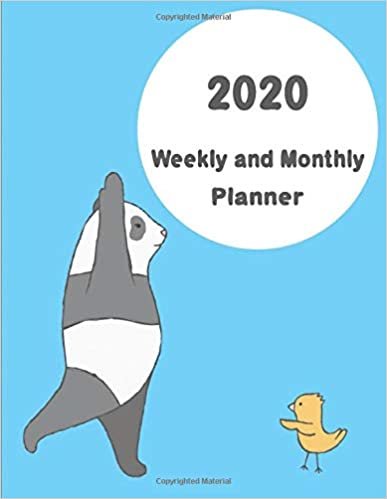 okumak 2020 Planner Weekly and Monthly.: 8.5x11 Inch | One Year Weekly and Monthly Planner | Calendar Views | Cover P&amp;B