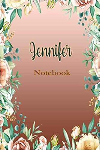 okumak Jennifer Notebook: Journal For Jennifer | Lined Notebook Journal - cute floral Notebook - 110 Pages - College Ruled paper, perfect bound, Matte Cover ... idea Journal | Organizer, 110 p ,6 x 9 inch