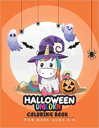 okumak Halloween Coloring Book: A Collection of Coloring Pages For Kids Ages 4-8 with Cute Spooky Scary Things Such as Jack-o-Lanterns, Ghosts, Witches, Haunted Houses