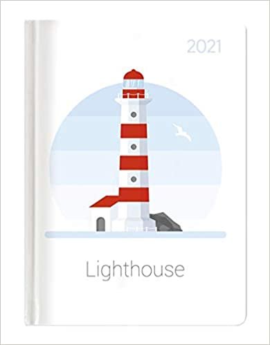 okumak Mini-Buchkalender Style Lighthouse 2021 - Taschen-Kalender A6 - Leuchtturm - Day By Day - 352 Seiten - Notiz-Buch - Alpha Edition