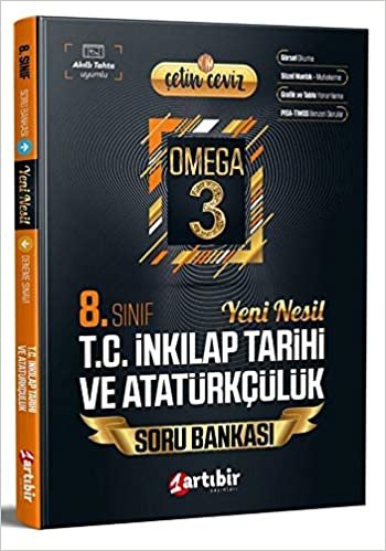 okumak Artıbir Yayınları 8. Sınıf LGS T.C. İnkılap Tarihi ve Atatürkçülük Çetin Ceviz Omega 3 Soru Bankası