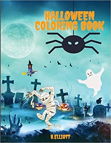 okumak Halloween Coloring Book: Happy Halloween Coloring Book, Halloween Coloring Pages For Kids Age 2-4, 4-8, Girls And Boys, Fun And Original Paperback