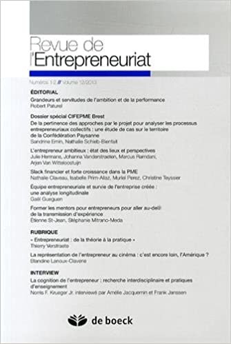okumak Revue de l&#39;Entrepreneuriat, Volume 12/2013 N° 1-2 : Dossier spécial CIFEPME Brest