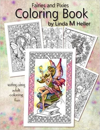 okumak Fairies and Pixies Coloring Book: Soothing, Calming, adult coloring fun