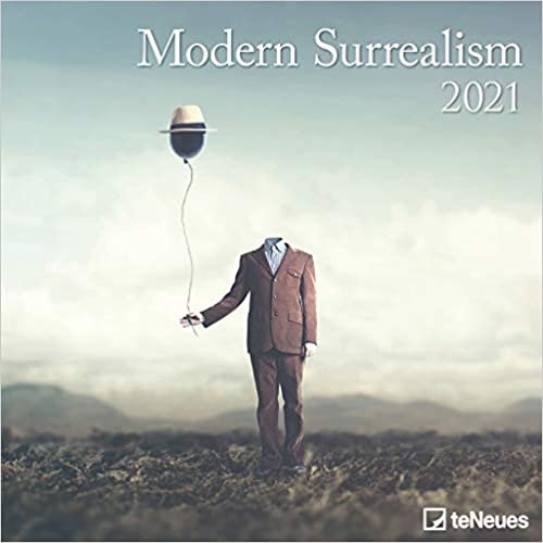 okumak Modern Surrealism 2021 - Wand-Kalender - Broschüren-Kalender - 30x30- 30x60 geöffnet
