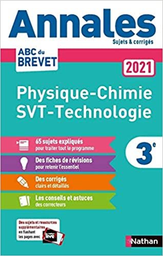 okumak Annales Brevet 2021 - Physique Chimie - SVT - Techno - Corrigé (ANNALES ABC BREVET C)