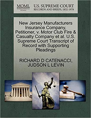 okumak New Jersey Manufacturers Insurance Company, Petitioner, v. Motor Club Fire &amp; Casualty Company et al. U.S. Supreme Court Transcript of Record with Supporting Pleadings