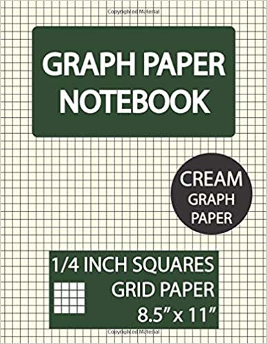 okumak Graph Paper Notebook 1/4 Inch Squares Cream Graph Paper: Squared Graphing Paper, Blank Quad Ruled, 1/4 Square Graph Paper, 4 Squares per Inch Graph ... Notebook and Squared Grid Notebook): Volume 6