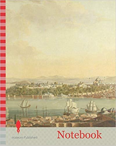okumak Notebook: View of Constantinople (Istanbul) and the Seraglio from the Swedish Legation in Pera, Turkey, Antoine van der S, c. 1770 - 1780