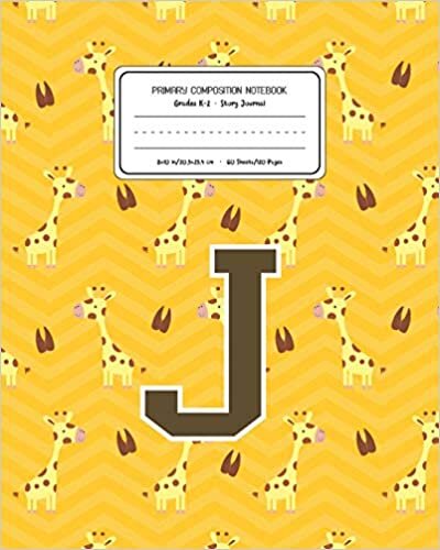 okumak Primary Composition Notebook Grades K-2 Story Journal J: Giraffe Animal Pattern Primary Composition Book Letter J Personalized Lined Draw and Write ... Boys Exercise Book for Kids Back to School