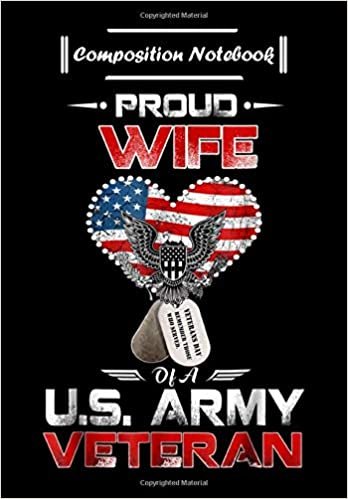 okumak Composition Notebook: Proud Wife Of A U.S. Army Veteran, Journal 6 x 9, 100 Page Blank Lined Paperback Journal/Notebook