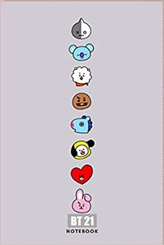 okumak BT21 J-HOPE &amp; MANG: notebook for kpop and for army Journal | Diary for Adults and Kids with Cute Characters, and More! College Ruled Blank Lined Journal for Girls and Boys 120 Lined pages