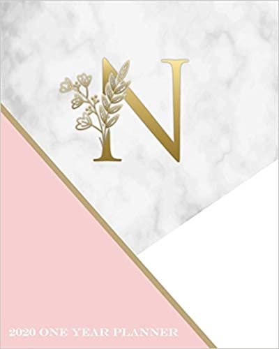okumak N - 2020 One Year Planner: Elegant Gold Pink and Marble Monogram Initials | Pretty Daily Calendar Organizer | One 1 Year Letter Agenda Schedule with ... Month Trendy Monogram Letter Planner, Band 1)