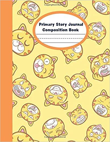 okumak Cats Primary Story Journal Composition: Dotted Midline and Picture Space Grades K-2 Composition School Exercise Book 120 Story Pages (Cute Cats ... Drawing and Primary Ruled Lines for Creative.