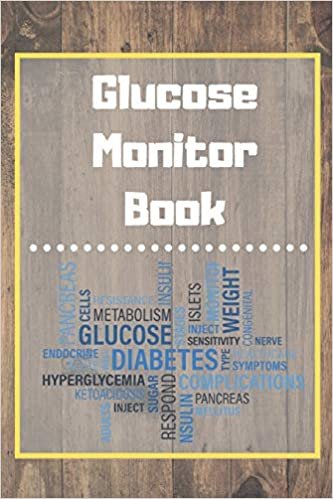Glucose Monitor Book: Blood Sugar Log Book. Daily (One Year) Glucose Tracker