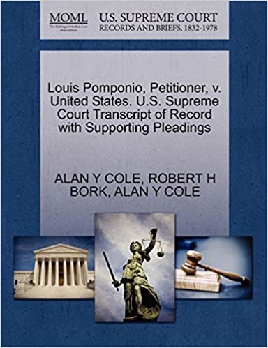 okumak Louis Pomponio, Petitioner, v. United States. U.S. Supreme Court Transcript of Record with Supporting Pleadings