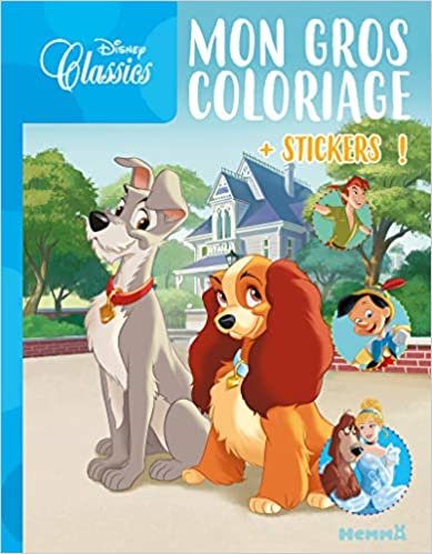 okumak Disney Classics - Mon gros coloriage + stickers ! (La Belle et le Clochard)