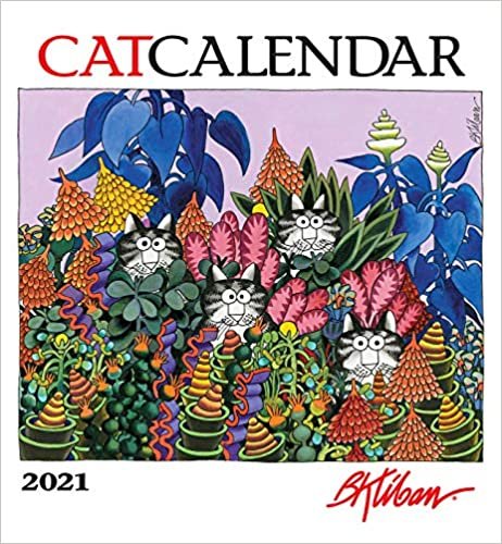 okumak Kliban, B: B. Kliban Catcalendar 2021 Wall Calendar