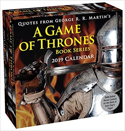 okumak Quotes from George R.R. Martin&#39;s A Game of Thrones Book Series 2019 Day-to-Day Calendar