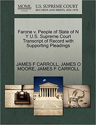 okumak Farone V. People of State of N y U.S. Supreme Court Transcript of Record with Supporting Pleadings