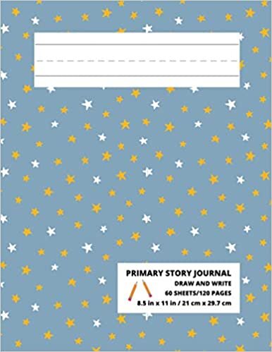 okumak Primary Story Journal: Primary Composition Book | Dashed Midline and Space To Draw | K-2 Exercise Book 120 Story Pages