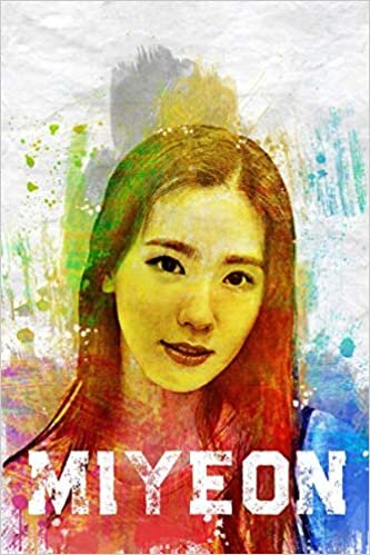 okumak Miyeon: (G)I-DLE Member Color Splatter Art 100 Page 6 x 9&quot; Blank Lined Notebook Kpop Neverland Merch Journal Book