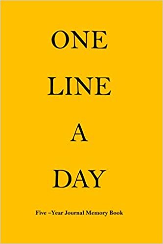 okumak One Line A Day: All Orange Color Cover : daily to do list planner Five –Year Journal Memory Book Size 6x9 ( daily to do list notebook for work )