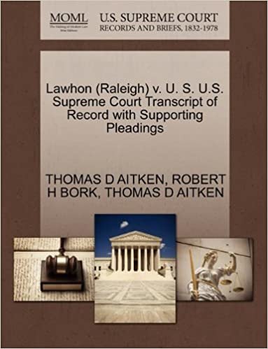 okumak Lawhon (Raleigh) v. U. S. U.S. Supreme Court Transcript of Record with Supporting Pleadings