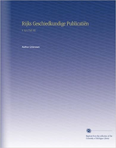 okumak Rijks Geschiedkundige Publicatiën: V. 53 1765-95