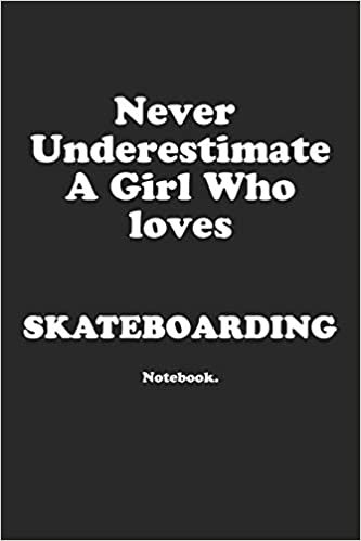 Never Underestimate A Girl Who Loves Skateboarding.: Notebook