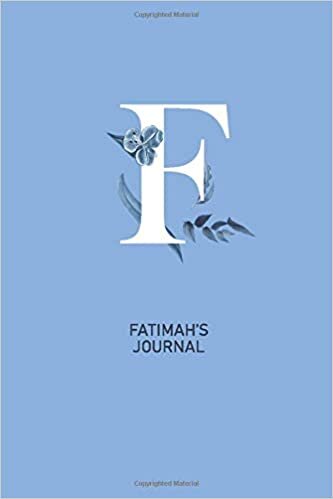 okumak Fatimah&#39;s Journal: Letter F Lined Shiny Cryan Blue Writing Notebook Journal Dairy with Blue Cryan Flowers, 120 Pages, 6&#39;&#39;x9&#39;&#39;, Gift For Girls, Mothers, Aunt, GirlFriend...