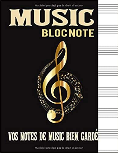 okumak MUSIC BLOC NOTE: bloc note, Carnet d&#39;écriture musicale , notez vos idées avant d&#39;oublier , ce cahier fait pour vous, ou comme cadeau a ton prof , a ton ami , dim 8,5 X 11