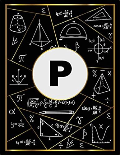 okumak P: Initial Monogram P Graph Paper and College Ruled Notebook: Quard Ruled 5x5 grid composition for math, science, Formulas, Mathematical Analysis and ... Graph Paper Notebook (8.5&quot;x11) with 106 pages