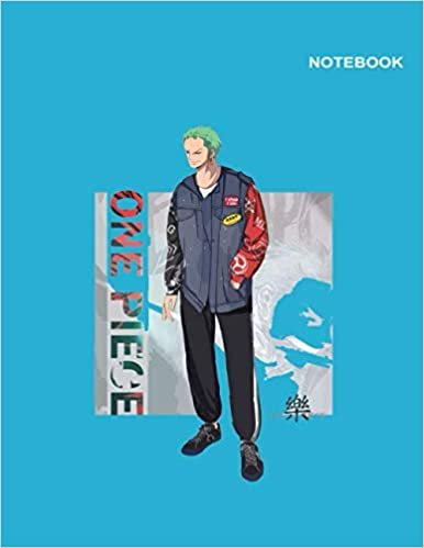 okumak One Piece Anime notebooks for s and kids: Lined Journal/Notebook/Composition, 110 College Ruled Paper, Letter Size (8.5 x 11 inches), Zoro Trafalgar Law One Piece Notebook Cover.