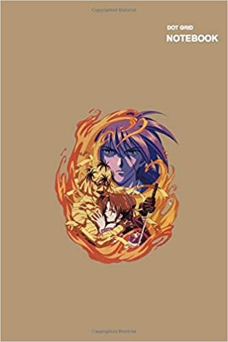 okumak Rurouni Kenshin Wandering Samurai mini notebook for girls: (6 x 9 inches) Large, 110 Pages, Dotted Pages.