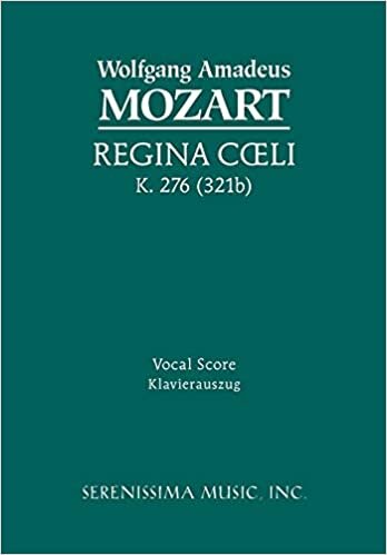 okumak Regina Coeli, K. 276 (321b): Vocal score