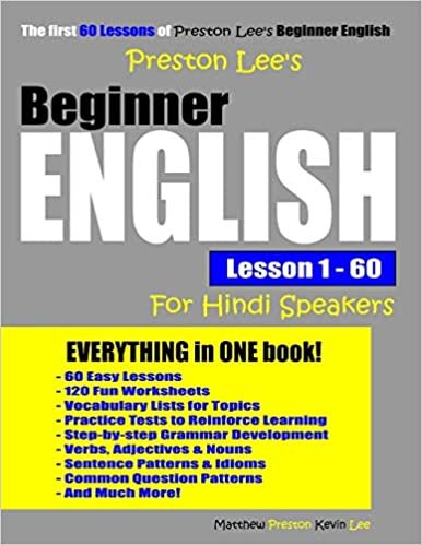 okumak Preston Lee&#39;s Beginner English Lesson 1 - 60 For Hindi Speakers