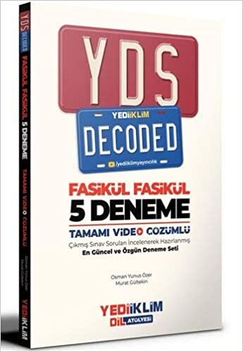 okumak Yediiklim Yayınları YDS Decoded Tamamı Video Çözümlü Fasikül 5 Deneme