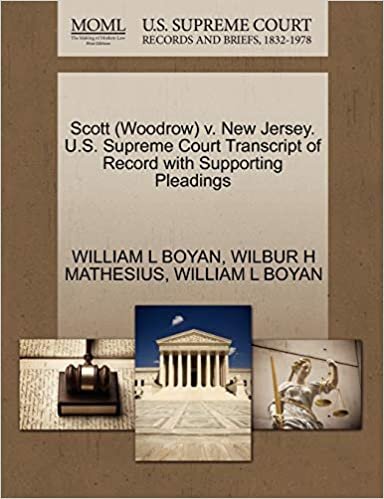 okumak Scott (Woodrow) v. New Jersey. U.S. Supreme Court Transcript of Record with Supporting Pleadings