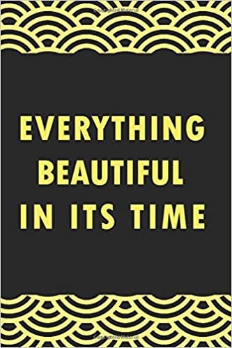 okumak verything Beautiful in its Time Wirebound Notebook: Lined notebook, Funny Gift, Journal, planner | 6x9 inch | 100 pages