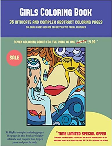 okumak Girls Coloring Book (36 intricate and complex abstract coloring pages): 36 intricate and complex abstract coloring pages: This book has 36 abstract ... over: This book can be photocopied, p