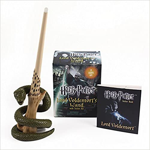okumak Harry Potter Voldemort&#39;s Wand with Sticker Kit: Lights Up! (Miniature Editions)