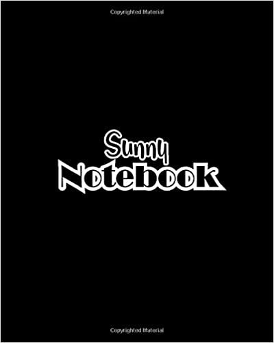 okumak Sunny Notebook: 100 Sheet 8x10 inches for Notes, Plan, Memo, for Girls, Woman, Children and Initial name on Matte Black Cover
