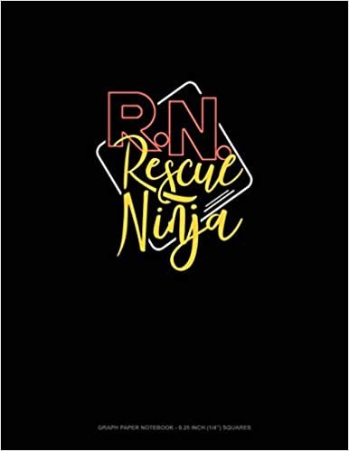 okumak R.N. Rescue Ninja: Graph Paper Notebook - 0.25 Inch (1/4&quot;) Squares