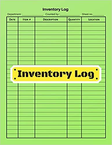 okumak Inventory log: V.8 - Inventory Tracking Book, Inventory Management and Control, Small Business Bookkeeping / double-sided perfect binding, non-perforated