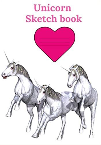 okumak Unicorn sketch book: girls pink unicorn sketch book, doodle, artist, creative