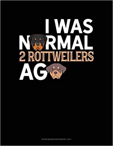 I Was Normal 2 Rottweilers Ago: Storyboard Notebook 1.85:1