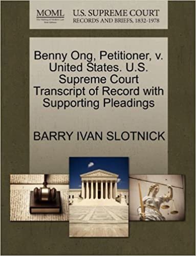 okumak Benny Ong, Petitioner, v. United States. U.S. Supreme Court Transcript of Record with Supporting Pleadings