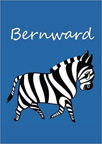 okumak Bernward: individualisiertes Malbuch / Notizbuch / Tagebuch - Zebra - A4 - blanko